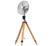 Cecotec 5918 EnergySilence 1600 Woody Smart. Ventilador Trípode 50W 4 aspas de 16 Pulgadas 40 cm diámetro Motor de Cobre 3 Vel Oscilación  80º