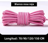 1 Pair Round Shoelaces Martin Boots Shoe Laces Striped Double Color Apply to High Gang Casual Shoes Cotton Shoelace 18 Colors