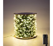 More LED Green Wire Garland String Fairy Lights Christmas Tree Decoration For Home Outdoor Waterproof Mini LED Party Wedding