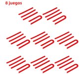1-10sets PVC Electric Scooter Reflective Stickers E-scooter Safety Warning Decal for Xiaomi M365 Kick Scooter Accessories Red