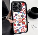 Strawberry Painted Case For iPhone 11 Cases iPhone 15 14 12 13 Pro Max X XR XS Max 7 8 14 Plus SE 2020 2022 Soft Silicone Cover
