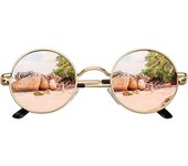CGID E01 Estilo Vintage Retro Lennon Inspirado Círculo Metálico Redondo Gafas de Sol Polarizadas Hombre Mujer