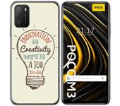 Tumundosmartphone Funda Gel Tpu para Xiaomi POCO M3 / Redmi 9T diseño Creativity Dibujos
