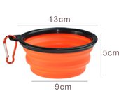 350ml Collapsible Dog Pet Folding Silicone Bowl Outdoor Travel Portable Puppy Food Container Feeder Dish Bowl Pet supplies