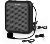Amplificador de Voz Recargable Portátil, 2000mAh, con Micrófono con Cable y Cintura, Micrófono Personal y Altavoz