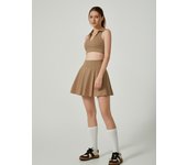 Falda Deportiva Mujer con pantalón interior, seco para tenis y yoga