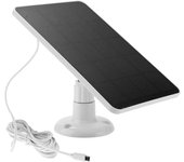 5V 30W Solar Panel Micro USB & USB-C Port Solar Charging Panel 9.8 Ft Charging Cable for Security Camera for Eufycam 3C/2C/2 Pro