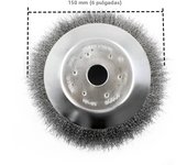 6/8 Inch Grass Trimmer Head Steel Wire Trimming Head Rusting Brush Cutter Mower Wire Weeding Head for Lawn Mowe