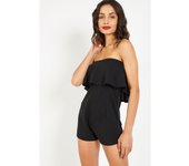 Mono Corto SENSE con Volante Decorativo y Escote Barco para Mujer