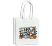 MERCHANDMANIA PACK CON 4 BOLSAS familia playa niños comida vacaciones verano compra cocina adorno