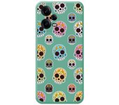 Funda Silicona Líquida Verde para Xiaomi Redmi Note 12 Pro+ Plus 5G diseño Catrina Dibujos