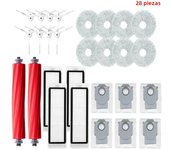 For Roborock Q Revo / P10 A7400RR Robot Vacuums Cleaner Accessory Main Side Brush Hepa Filter Mop Cloths Dust Bag Spare Part