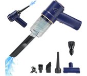 Aspirador de Coche, Aspirador Mano y soplador sin Cable  , Cargador de Coche inluido, Filtro HEPA Lavable, 9000PA,4000mah, USB C, Soplador Aspirador portatil, soplador de Aire para pc..