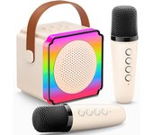 Gift Juguetes para Niños 3-12 Años, Karaoke with 2 Micrófonos, Luces LED y Efectos de Voz, Juguetes GIFT para Niños 3-15 Años