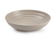 Plastic Forte - Plato Classic Semi Hondo 19 cm Reutilizable. Ideal Fiestas. Marrón