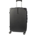 DAM Maleta mediana trolley rígida ultraligera, de ABS de alta resistencia con esquinas reforzadas. Cerradura numérica y 4 ruedas dobles extraíbles y giratorias 360°.   44x27x68Cm
