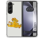 Funda Silicona para Samsung Galaxy Z Fold 5 5G diseño Leones Dibujos