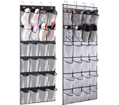 24 Pockets Hanging Shoe Organizer Hanging Shoe Rack Holder Organizer Wall Mounted Fabric Shoe Holder Bag Hanger For Door