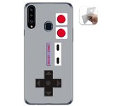 Tumundosmartphone Funda Gel Tpu para Samsung Galaxy A20s diseño Consola Dibujos