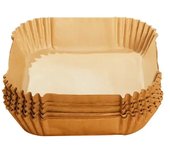50pcs Papel De Silicona Grueso Absorbedor De Grasa Para Air Fryer Adecuado Para Ondas De Microondas Y Hornos Domésticos