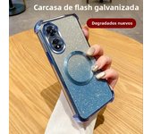 Shockproof Magnetic Ring Phone Case for OPPO A15 A16 A17 A18 A38 A36 A32 A53 A5 A9 2020 Glitter Cover