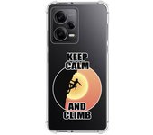 Funda Silicona Antigolpes para Xiaomi Redmi Note 12 Pro 5G diseño Mujer Escalada Dibujos