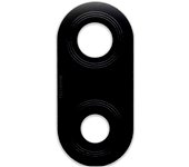 Actecom Protector de cámara Compatible con Huawei P20 Lite Marco Protector de Camara Negro Aluminio Lente Relieve Adhesivo