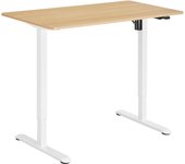 Tectake - Escritorio eléctrico ajustable en altura SKADI, Escritorio eléctrico ajustable en altura con sistema anti-colisión, Robusta tabla de aglomerado y estructura de acero sólido con pies en T reforzados para gran estabilidad y capacidad de carga