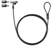 Tooq Cable De Seguridad Tipo Nano Con Llave Para Portátiles 1.5 Metros, Gris Oscuro