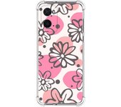 Funda Silicona Antigolpes para Oppo A76 / A96 diseño Flores 09 Dibujos