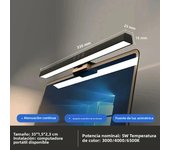 Eye Protection LED Desk Lamp Asymmetric Light Source Hanging Computer Monitor Screen Light 33/50cm for Office Work Study Dimming