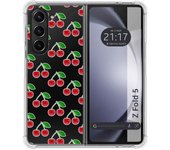 Funda Silicona Antigolpes para Samsung Galaxy Z Fold 5 5G diseño Cerezas Dibujos