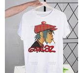 Gorillaz Modern Music Band Cartoon Men's Tshirt Cute Printing Shirt Mens Fashion T-Shirt For Men Casual Tops Short Sleeve