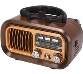 Altavoz Portátil Vintage Radio 3 Banda Multifuncional Bluetooth AM FM Para Interior Y Exterior VBESTLIFE Estilo Tabletop