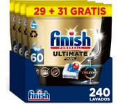 Finish Powerball ULTIMATE PLUS ALL IN 1 x60 x120 x180 x240 Pastillas para Lavavajillas, Limpieza Intensiva, Elimina Restos Quemados, Brillo Diamante, Cuida y Protege