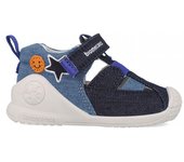 Zapatos primeros pasos bebé niño BIOMECANICS 252176-089 SANDALIA URBAN AZUL MARINO 34533 25V