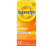 Supradyn Energy - Suplemento Multivitamínico para Recarga de Energía y Refuerzo Inmunológico - 60 Comprimidos