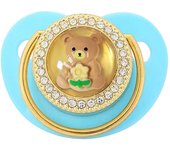 Chupete De Silicona Para Bebe Niña With Patrón De Oso Rosa BPA Free Gift Para Niños Incluye Cadena Y Cubierta Antipollo Para 0-3 Años
