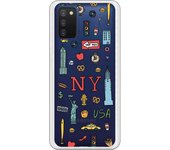 Funda compatible con Samsung Galaxy A03s - Be Unique Funda Gel New York
