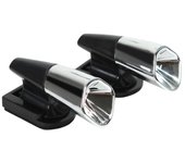 2Pcs Ultrasonic Animal Repeller Saving Wind Whistle Car Motorcycle Deer Warning Repeller Black Whistles