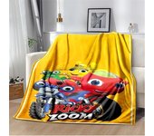RR-Ricky Z-Zoom Cartoon Poster Blanket,Lightweight Warm Insulation Sofa Bed Office Car Knee Pads Blankets,Decke