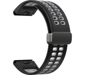 QuickFit 22MM 26MM Silicone Magnetic D Buckle Strap For Garmin Fenix 6XPro 5XPlus EPIX Gen2 TACTIX DELTA Bracelet Watchband