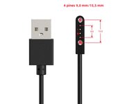2Pin 4Pin 5Pin Magnetic Charging Cable USB Dock Charger Power Adapter For Smart Watch Juicer Thermo Cup Earphones Beauty Devices