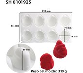 Christmas Tree Snowflake Christmas Decoration Tools Christmas Hat Silicone Cake Molds Kitchen Bakeware Mousse Chocolate Moluds