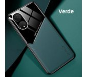Luxury Leather Lens Protection Case for Oppo Reno10 Pro Plus 11 F 9 8 7 Findx6 Pro Findx3 Lite 4G 5G Car Magnetic Function Cover