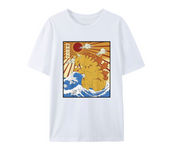 Van Gogh Starry Night Cat T-Shirt Hip Hop 100% Cotton Streetwear New Fashion Casual Tops Tees Classic Fit Cat Lover Neck 51314