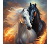 HUACAN Diamond Painting Horse Wall Stickers Picture Rhinestones Mosaic Full Square Round Animal Complete Kit Home Decoration