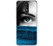 Tumundosmartphone Funda Gel Tpu para Alcatel 3 2019 diseño Ojo Dibujos