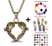 Mexico Style Tree Of Life Angel Necklace 16MM Music Ball Vintage Pregnancy Necklace Aroma Essential Oil Diffuser Locket Pendant