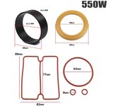 Vacuum Pump Oil-Free Mute Air Compressor Cylinder Sleeve Piston Cylinder Ring Kit For Mute Air 550W 750W 1100W 1500W